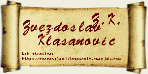 Zvezdoslav Klasanović vizit kartica